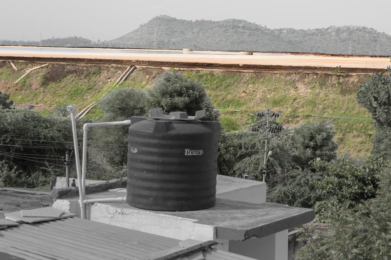 Industry and Violation of Human Right to Water - A tailings dam at the Debari complex of Hindustan Zinc Limited, Udaipur district, Rajasthan, containing highly toxic byproducts from the zinc smelter
